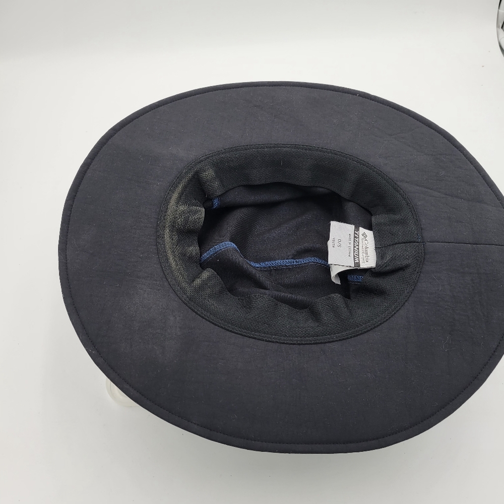 Youth Columbia Titanium Omi-Shade Bucket Hat Navy One Size Unisex - Picture 10 of 10
